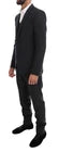 Dolce &amp; Gabbana – Grau gemusterter 3-teiliger Slim-Fit-Anzug aus Wolle