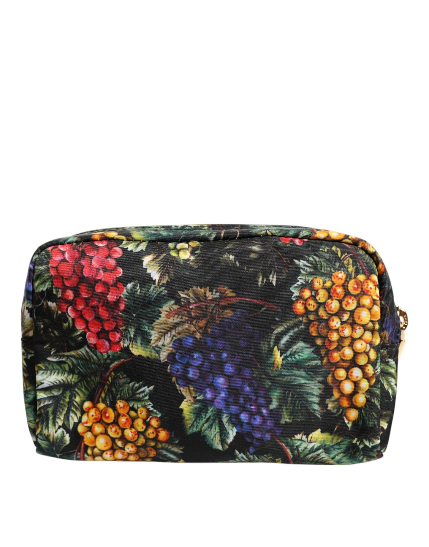 Dolce &amp; Gabbana Clutch mit mehrfarbigem Traubendruck und Logo-Plakette