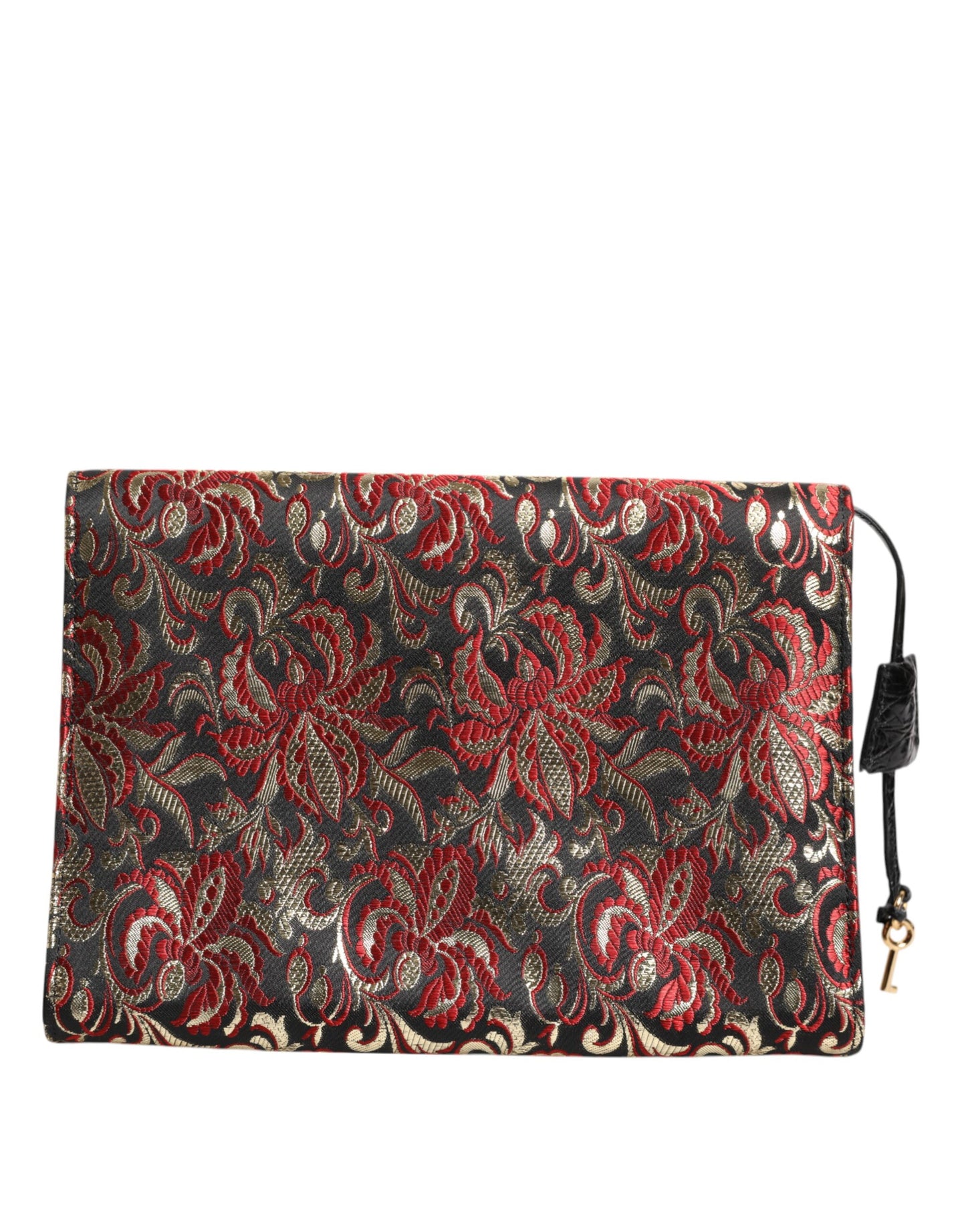 Dolce &amp; Gabbana – Mehrfarbige Aktentasche aus Jacquard mit Blumenmuster