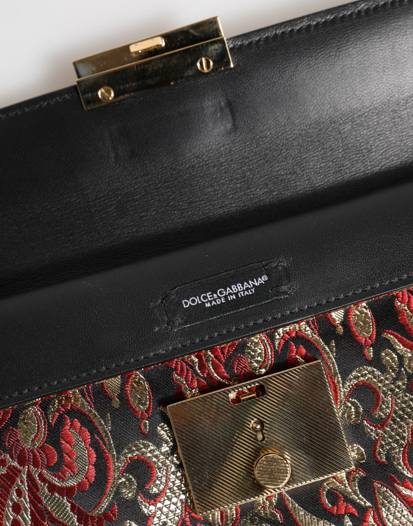 Dolce &amp; Gabbana – Mehrfarbige Aktentasche aus Jacquard mit Blumenmuster
