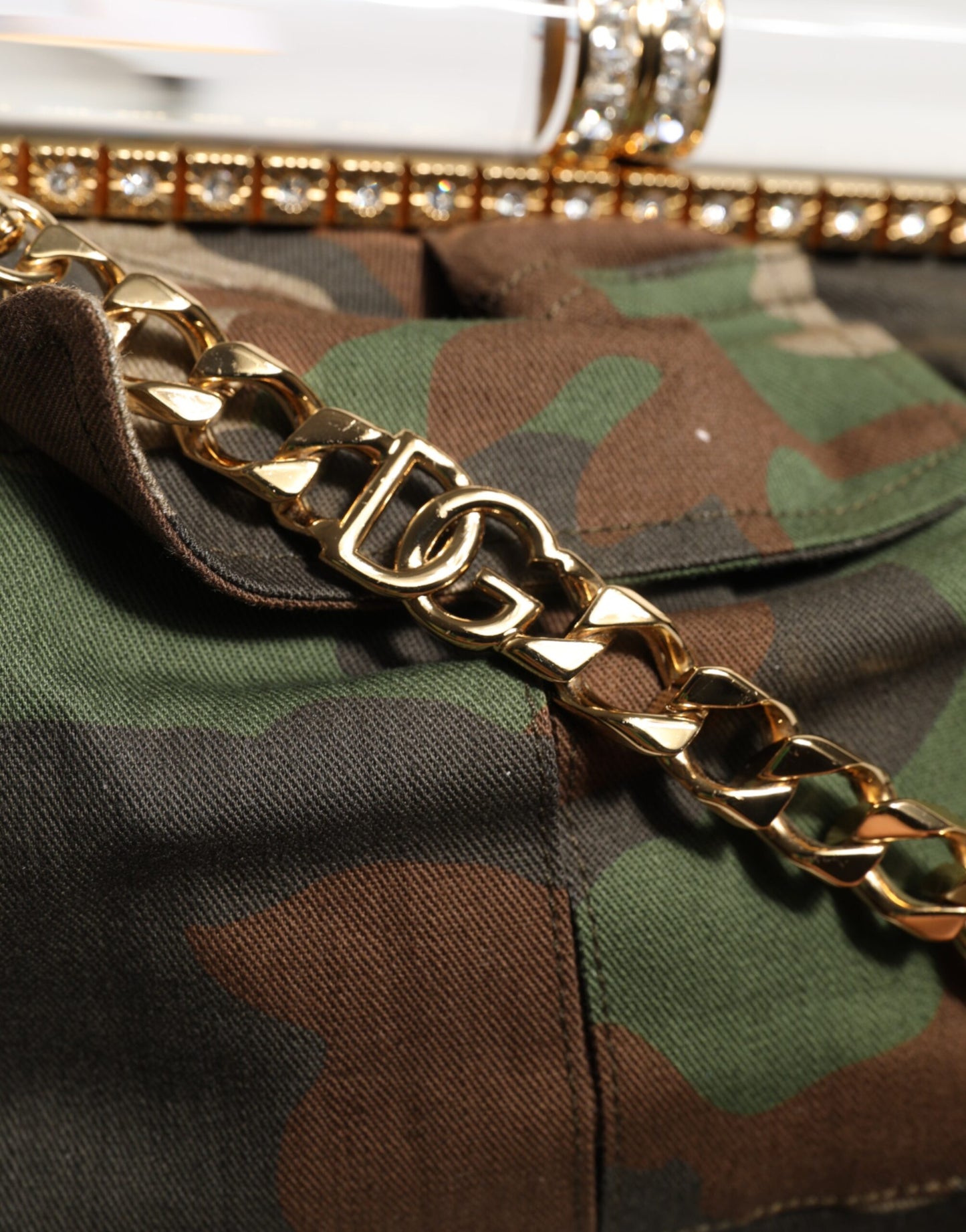 Dolce &amp; Gabbana – Mehrfarbige, mittelgroße Sicily-Tasche mit Camouflage-Muster und Schultergurt