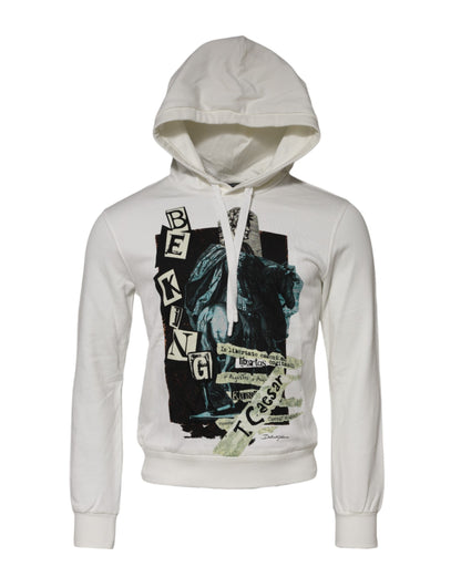 Dolce &amp; Gabbana White King Caesar Hooded Sweatshirt Sweater