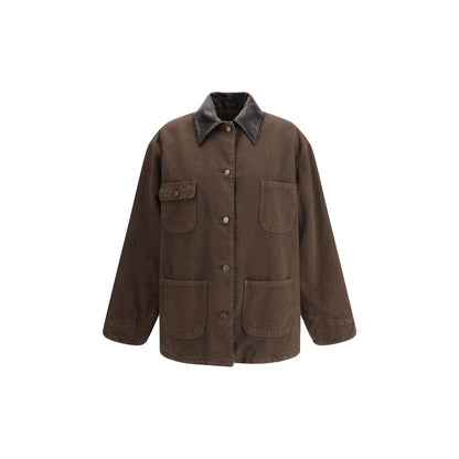 Prada Jacke aus Baumwolle und Lammfell