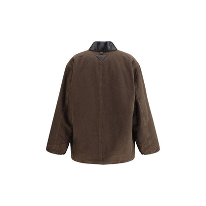 Prada Jacke aus Baumwolle und Lammfell