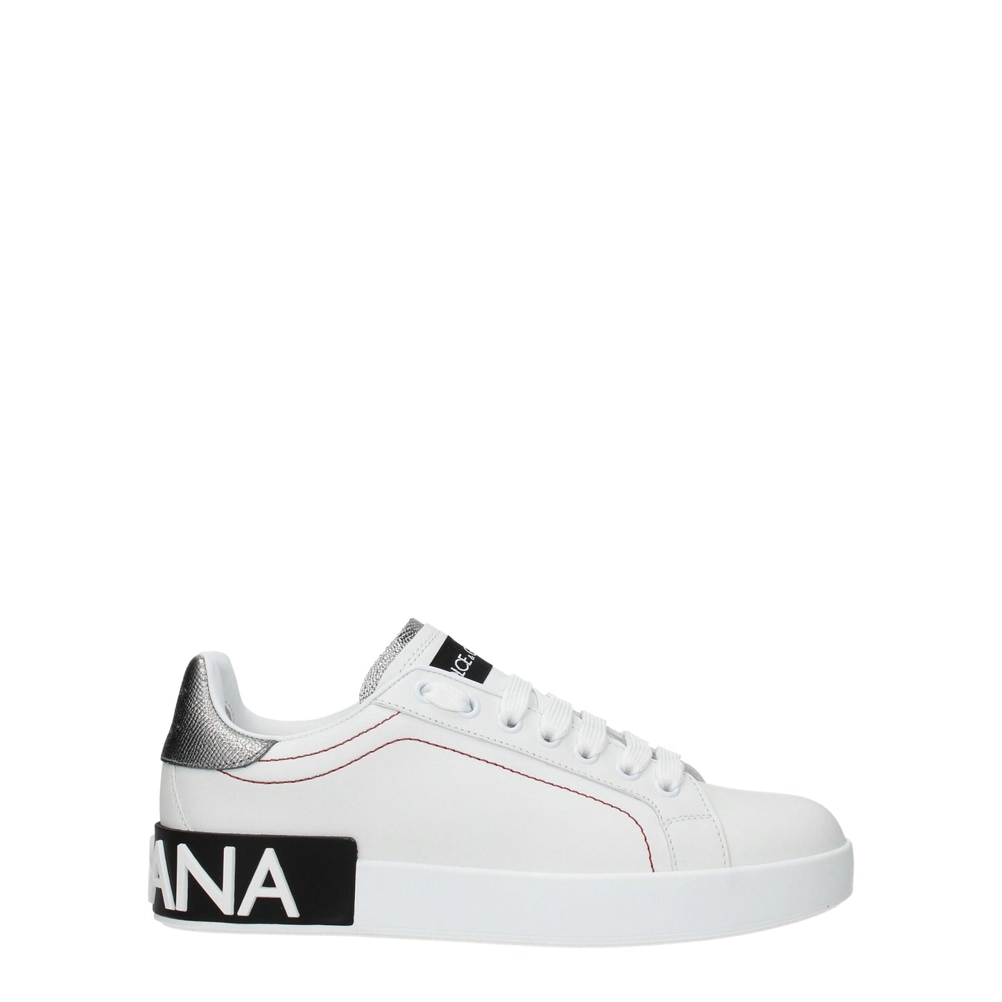 Dolce &amp; Gabbana Weiße niedrige Lederschuhe