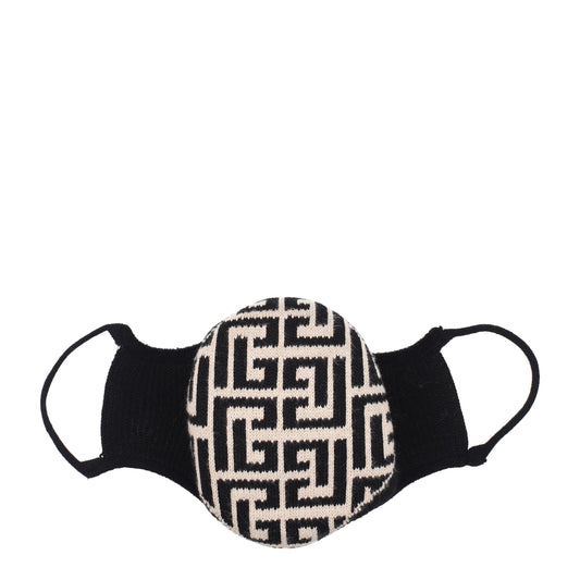 Balmain – Beige Gesichtsmasken aus Baumwolle