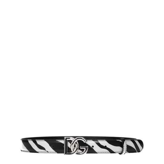 Dolce &amp; Gabbana Schwarze Ledergürtel