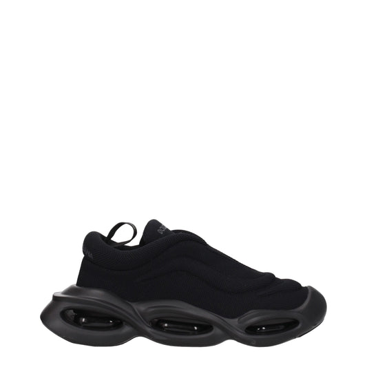 Dolce &amp; Gabbana Black Fabric Chunky Sneakers