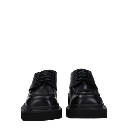 Dolce &amp; Gabbana – Oxfords und Derbys aus schwarzem Leder