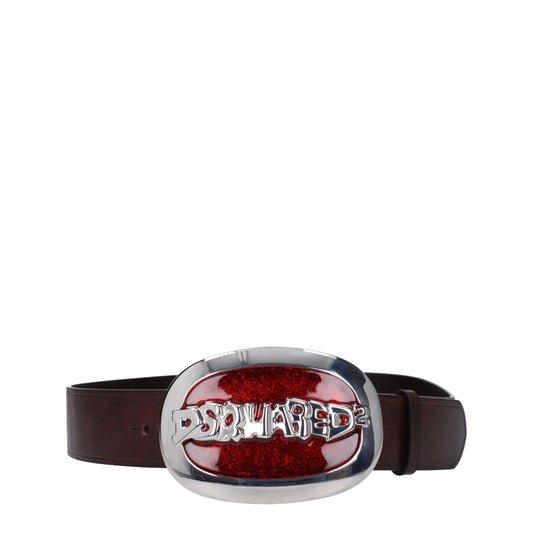 Dsquared² Braune Ledergürtel