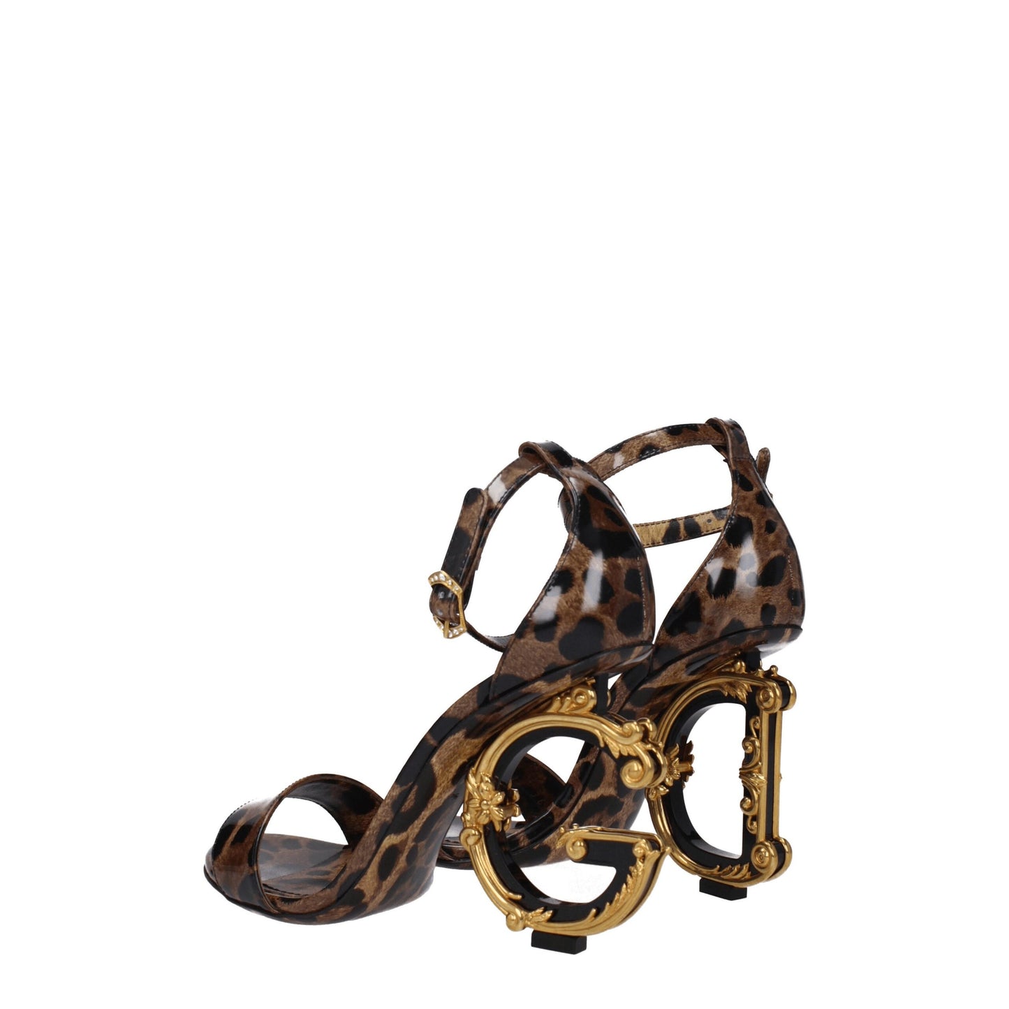 Braune Ledersandalen von Dolce &amp; Gabbana