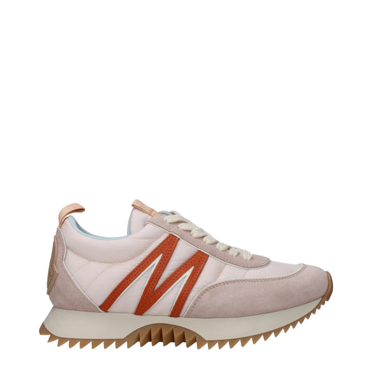 Moncler – Klobige Sneakers aus rosa Stoff