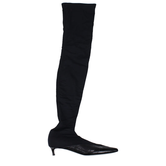Givenchy Overknee-Stiefel aus schwarzem Stoff