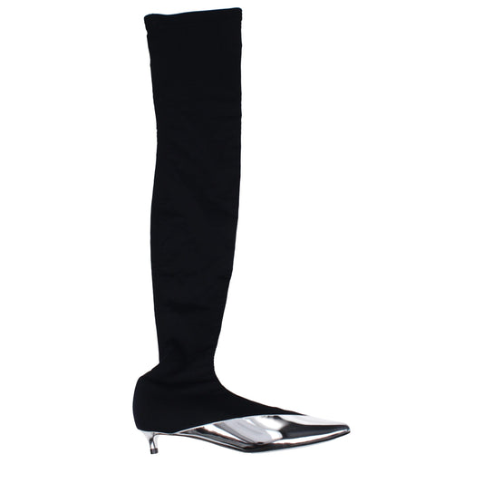 Givenchy Overknee-Stiefel aus schwarzem Stoff