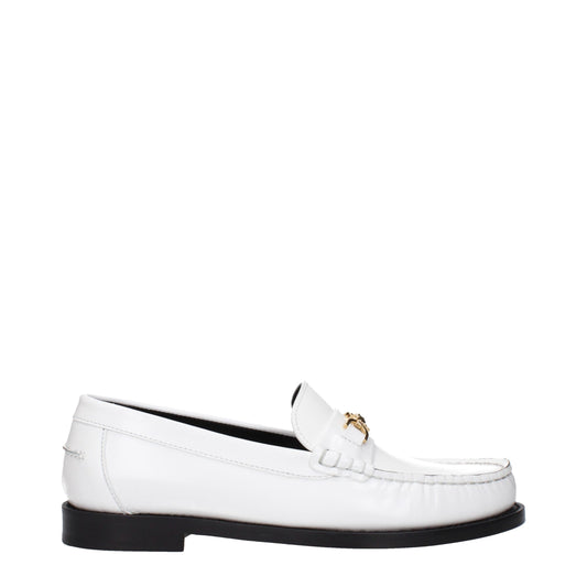Versace – Slipper aus weißem Leder