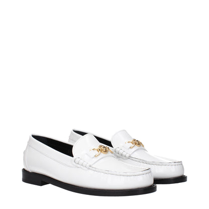 Versace – Slipper aus weißem Leder