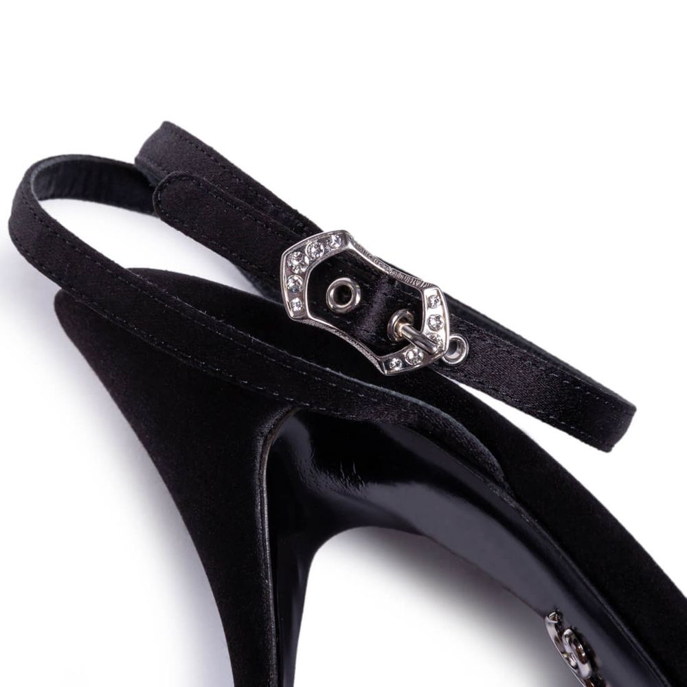 Dolce &amp; Gabbana – Schwarze Sandale aus Ziegenleder