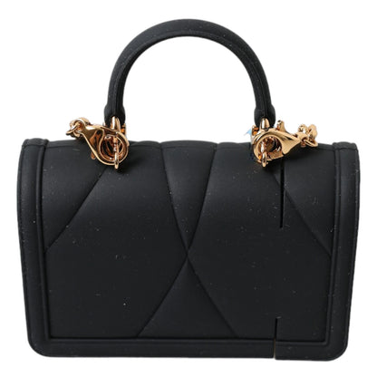 Dolce &amp; Gabbana Hülle Schwarz Silikon Devotion Herz Hülle Handtasche Airpod
