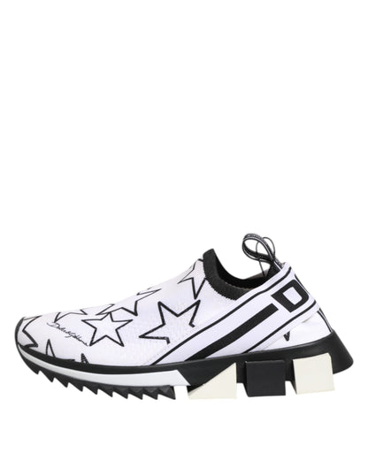 Dolce &amp; Gabbana Sorrento Low Top Sneakers mit weißen Sternen