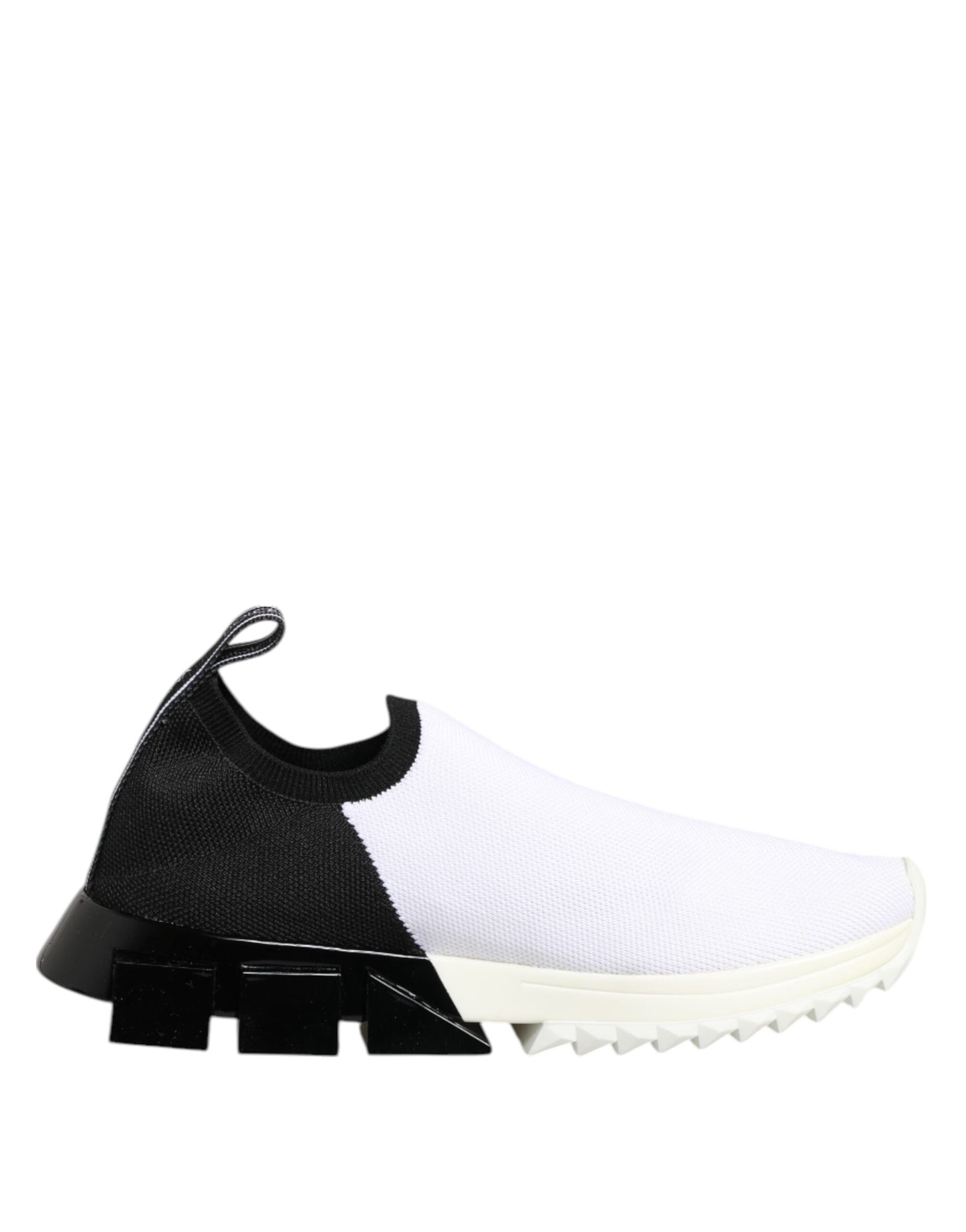 Dolce &amp; Gabbana Weiß Schwarz Low Top Sorrento Sneakers Schuhe