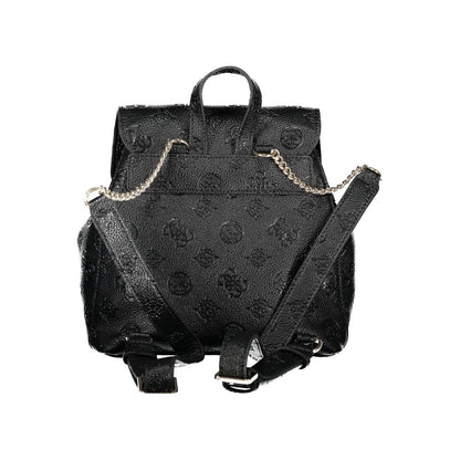 Guess Jeans – Schwarzer Polyethylen-Rucksack