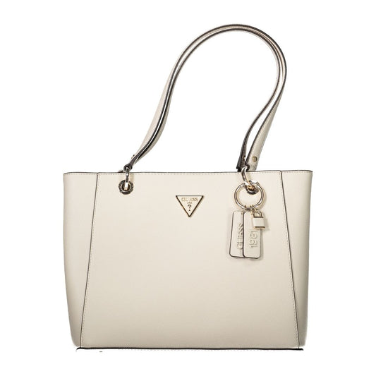 Guess Jeans Beige Polyethylen Handtasche