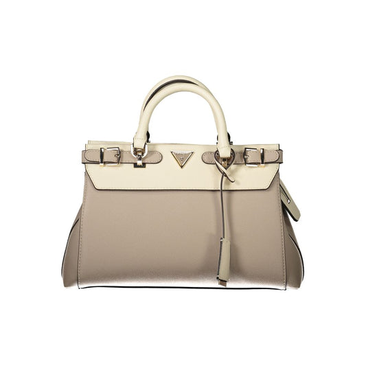 Guess Jeans Beige Polyethylen Handtasche