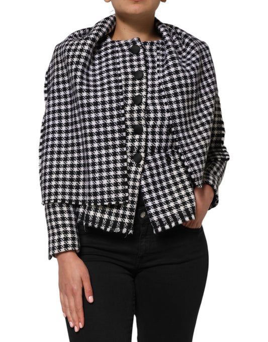 Dolce &amp; Gabbana Mehrfarbige, einfarbig gemusterte Wolljacke