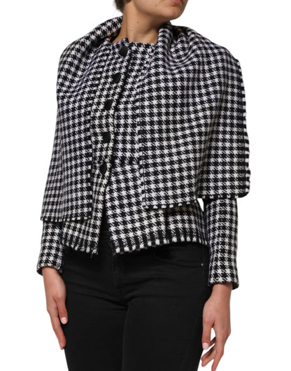 Dolce &amp; Gabbana Mehrfarbige, einfarbig gemusterte Wolljacke