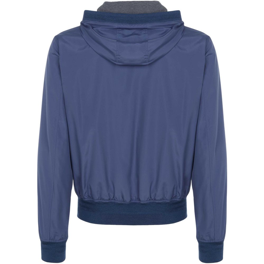 Dolce &amp; Gabbana Blaue Polyesterjacke