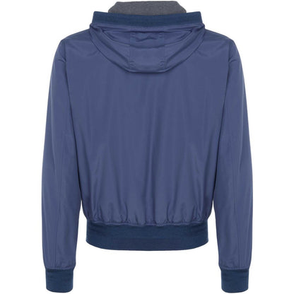 Dolce &amp; Gabbana Blaue Polyesterjacke