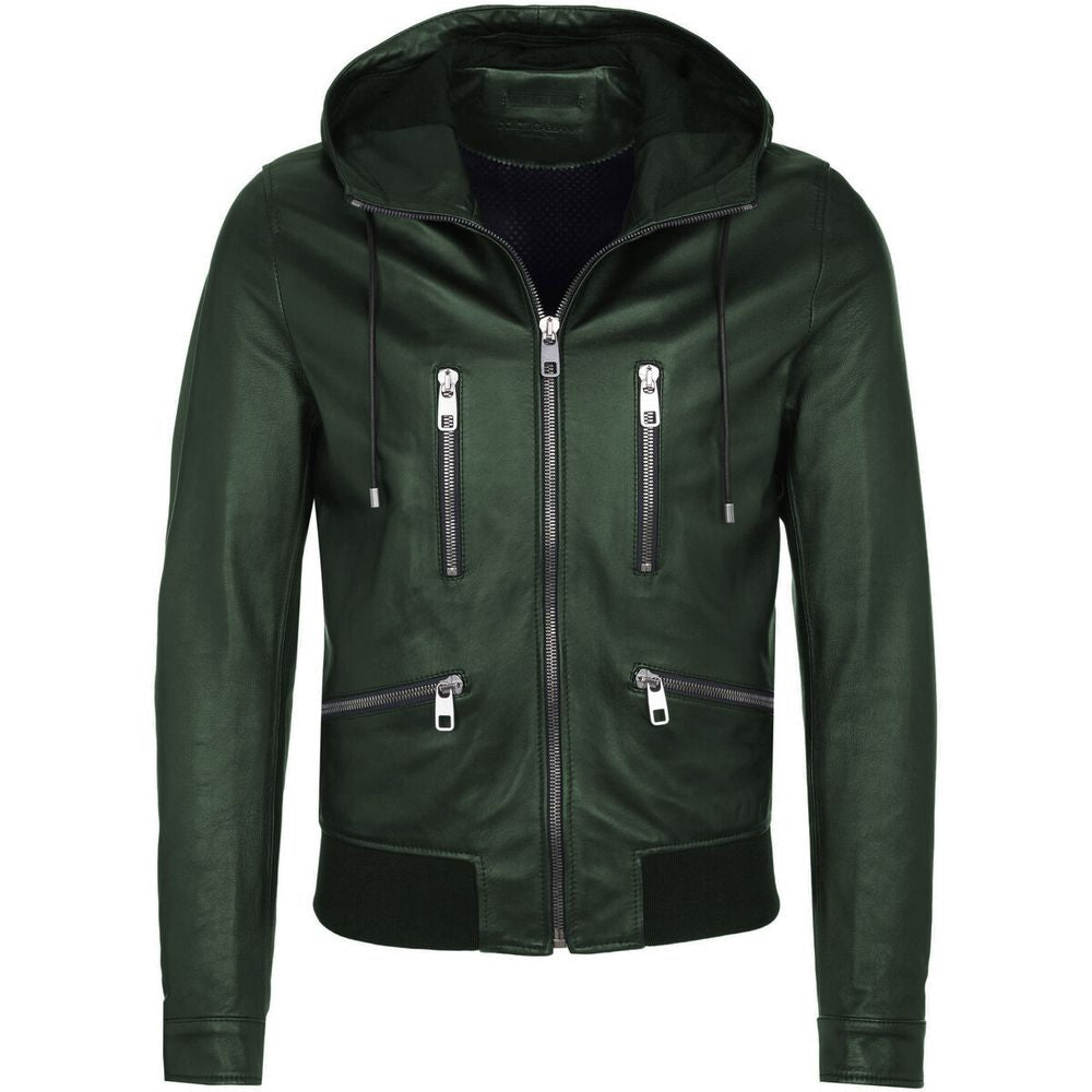 Grüne Lammfelljacke von Dolce &amp; Gabbana