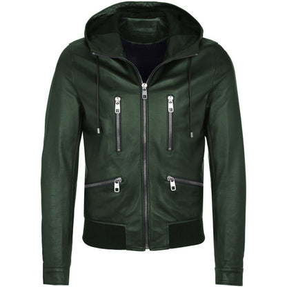 Grüne Lammfelljacke von Dolce &amp; Gabbana