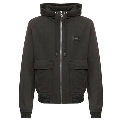 Grauer Baumwollpullover von Dolce &amp; Gabbana