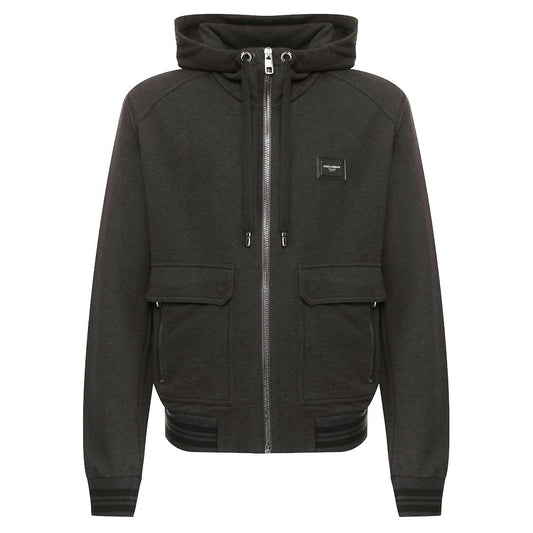 Grauer Baumwollpullover von Dolce &amp; Gabbana