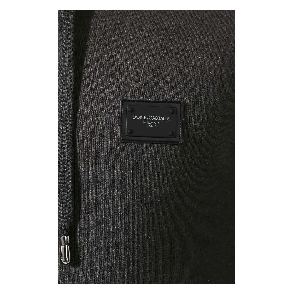 Grauer Baumwollpullover von Dolce &amp; Gabbana