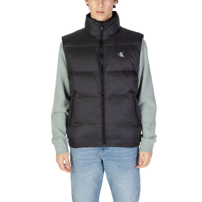 Calvin Klein Jeans – Ärmellose Jacke aus Polyamid in Schwarz