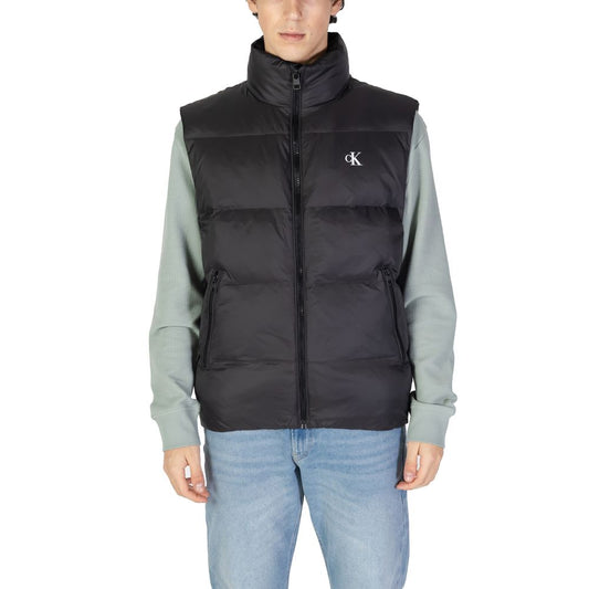 Calvin Klein Jeans – Ärmellose Jacke aus Polyamid in Schwarz