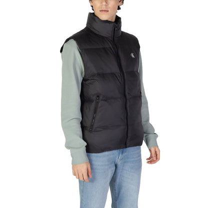 Calvin Klein Jeans – Ärmellose Jacke aus Polyamid in Schwarz
