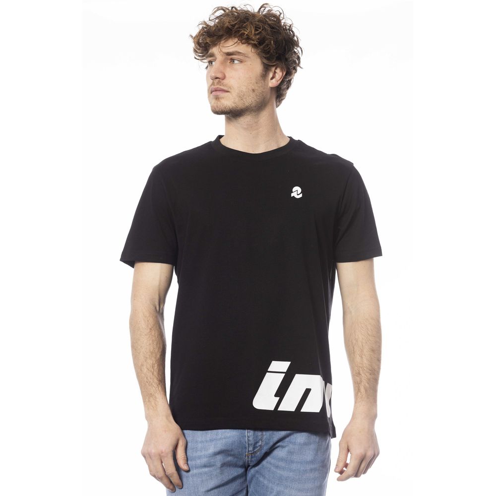 Invicta Herren-T-Shirt aus schwarzer Baumwolle