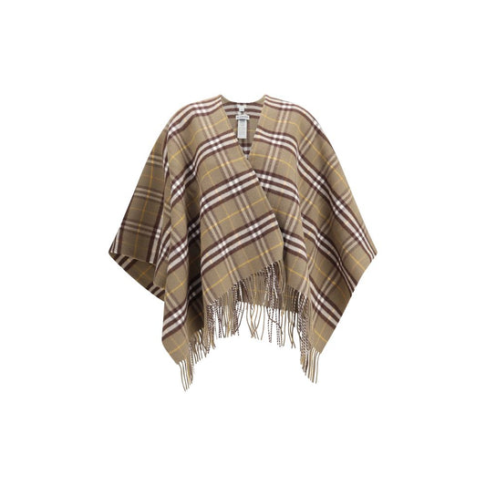 Burberry Kariertes Cape aus Wolle und Kaschmir