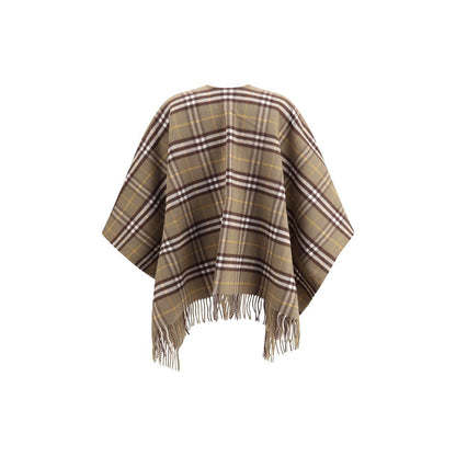 Burberry Kariertes Cape aus Wolle und Kaschmir