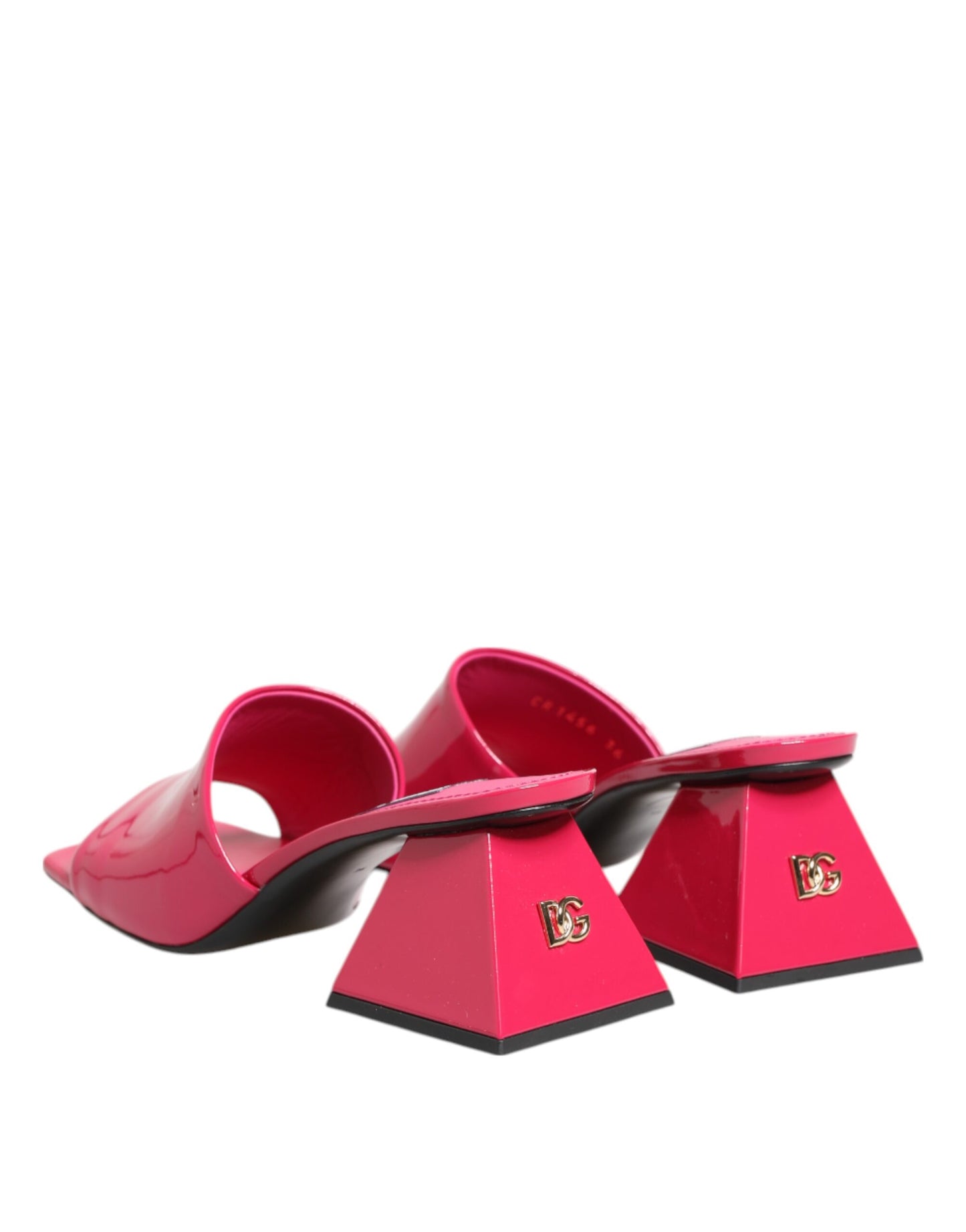 Dolce &amp; Gabbana – Rosa Pantoletten mit offener Zehenpartie und Blockabsatz, Sandalen