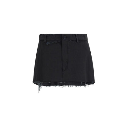 Balenciaga Minirock mit Fransen