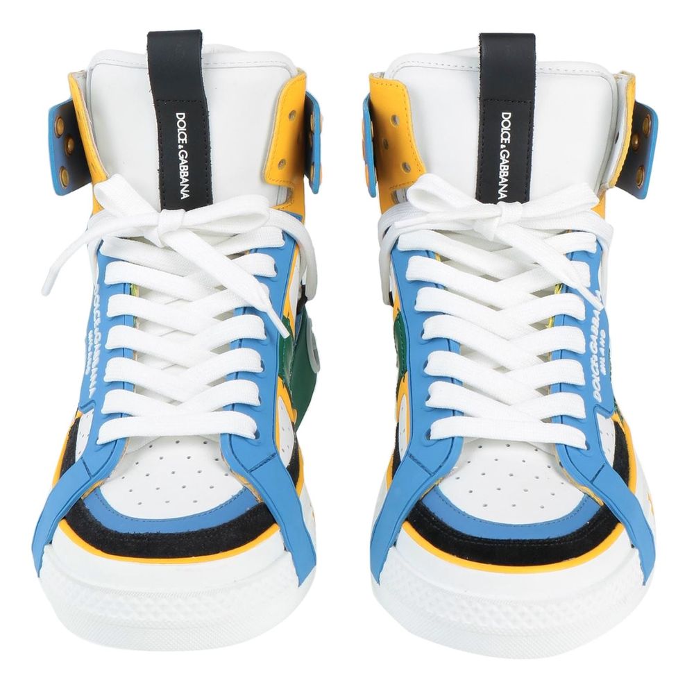 Dolce &amp; Gabbana Multicolor Calfskin Sneaker
