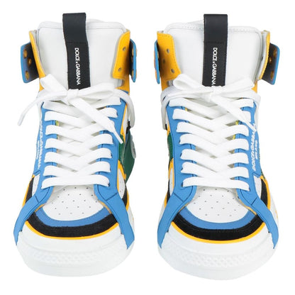 Dolce &amp; Gabbana Multicolor Calfskin Sneaker