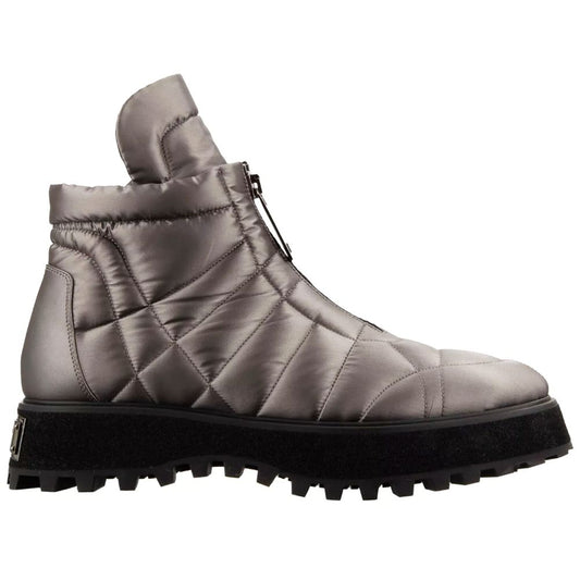 Dolce &amp; Gabbana Grauer Nylonstiefel