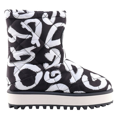 Dolce &amp; Gabbana Black Nylon Boot