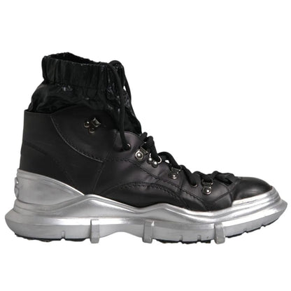 Dolce &amp; Gabbana Schwarzer Nylonstiefel