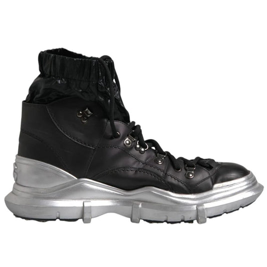 Dolce &amp; Gabbana Schwarzer Nylonstiefel